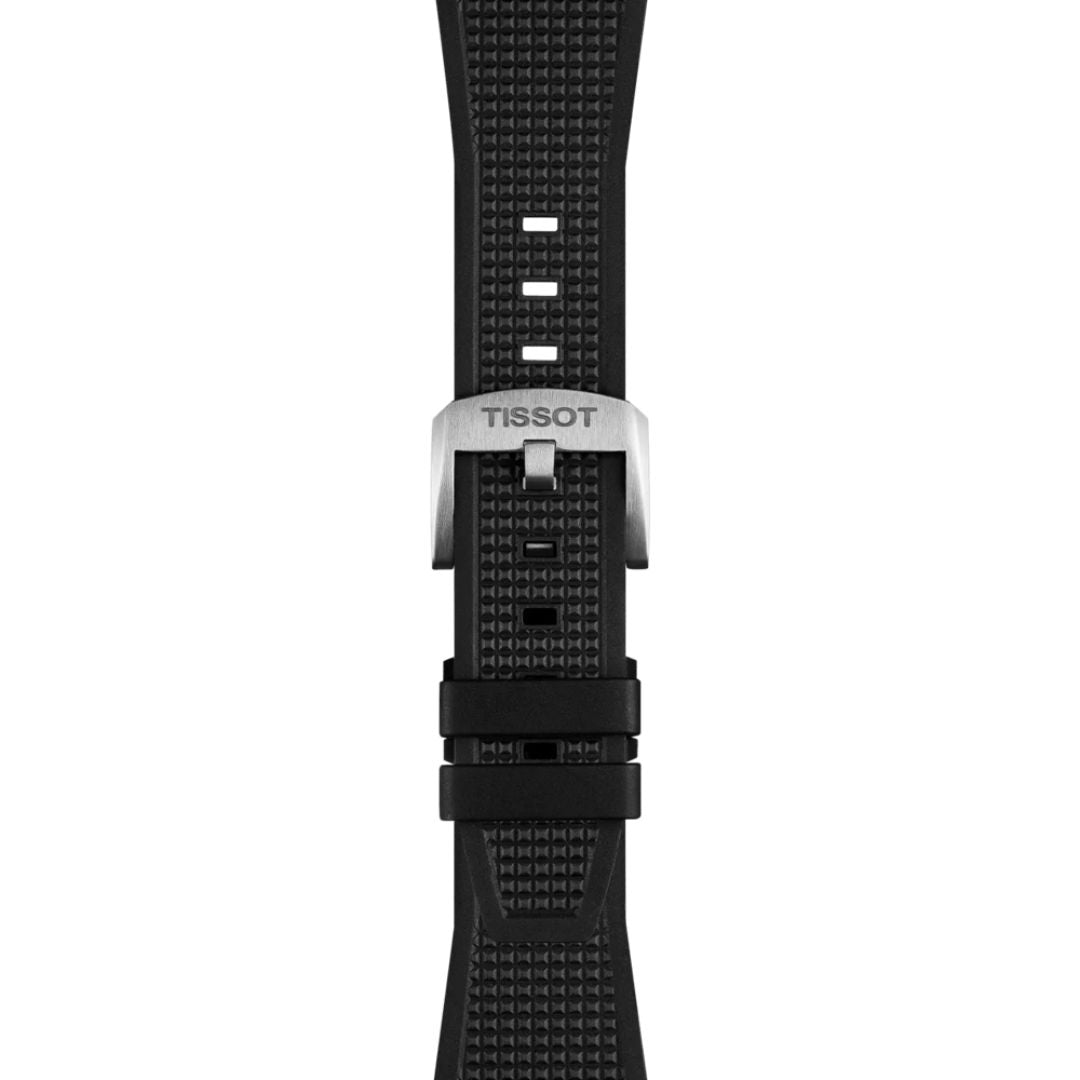 Tissot PRX ranneke, 40 mm, musta silikoni, T852048462