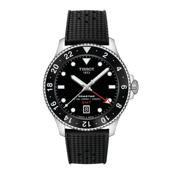 黒 1000 Seastar TISSOT ラバーベルト　新春キャンペーン Dial Grey-Black Graded mm 40 80 Powermatic 1000 Seastar Tissot 時計