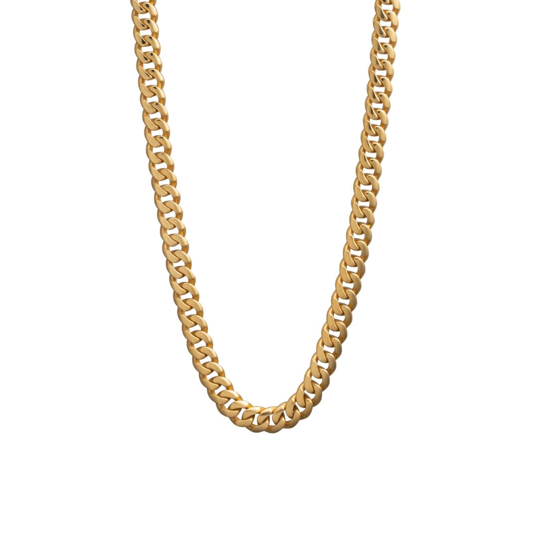 Vittoria panssarikaulaketju, pyöristetty, keltakultaa