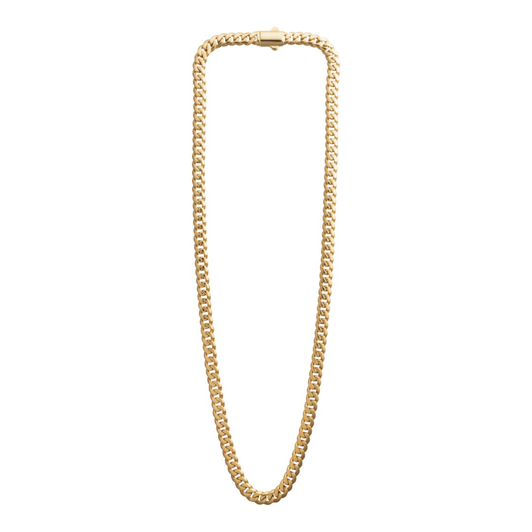 Vittoria panssarikaulaketju, pyöristetty, keltakultaa