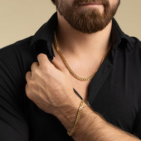 Vittoria panssarikaulaketju, pyöristetty, keltakultaa