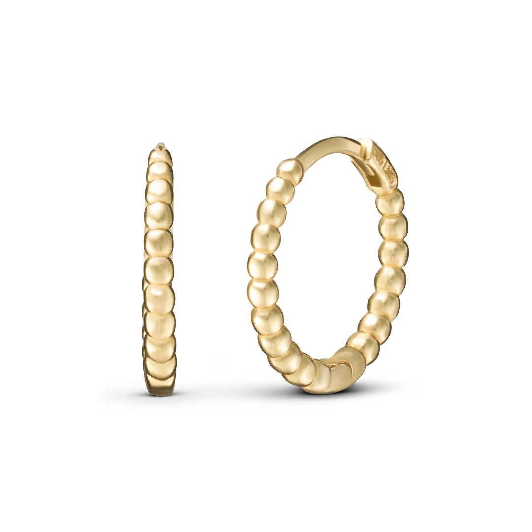 Vittoria rengaskorvakorut, keltakultaa