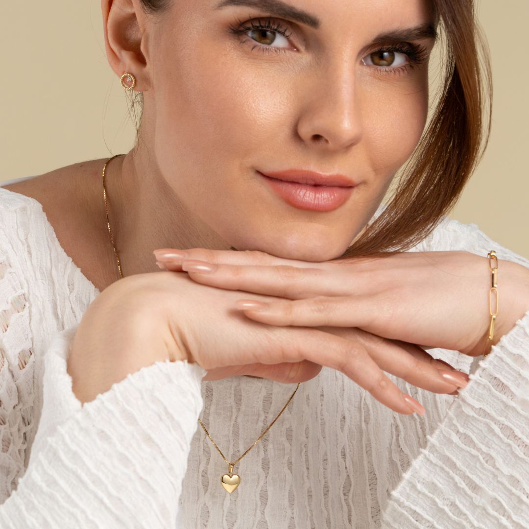 Vittoria sydänriipus, keltakultaa