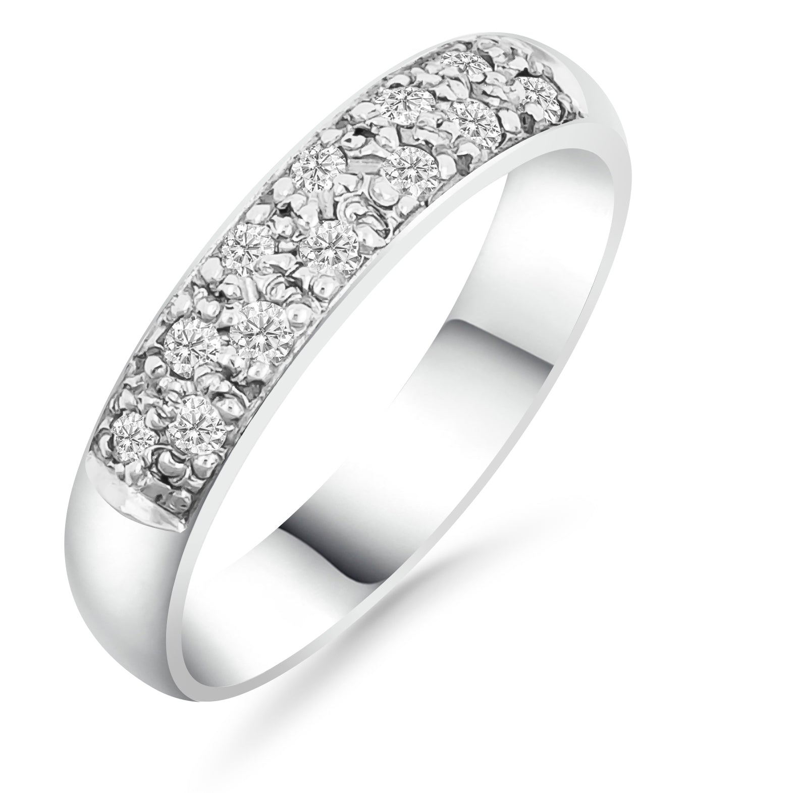 Silván Diamond Ring 0,24ct, White Gold, size 17, Silván Engagement Rin
