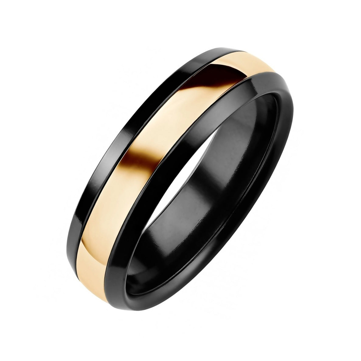 Platinum and Zirconium Men's Wedding Ring | 0129941 | Beaverbrooks the  Jewellers