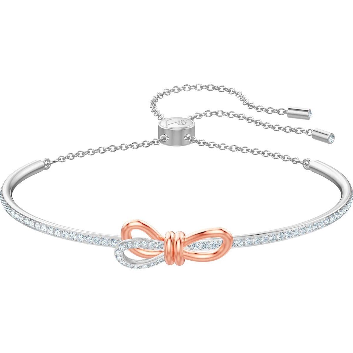 Swarovski Lifelong Bow crystal bracelet, white