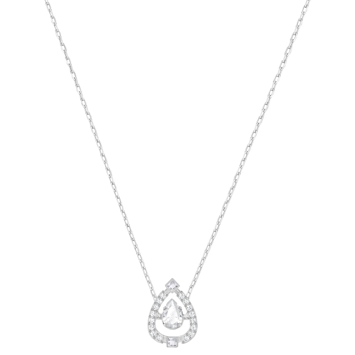 スワロフスキー Sparkling Dance Pear 5272368 セット Swarovski Sparkling Dance pear necklace, white