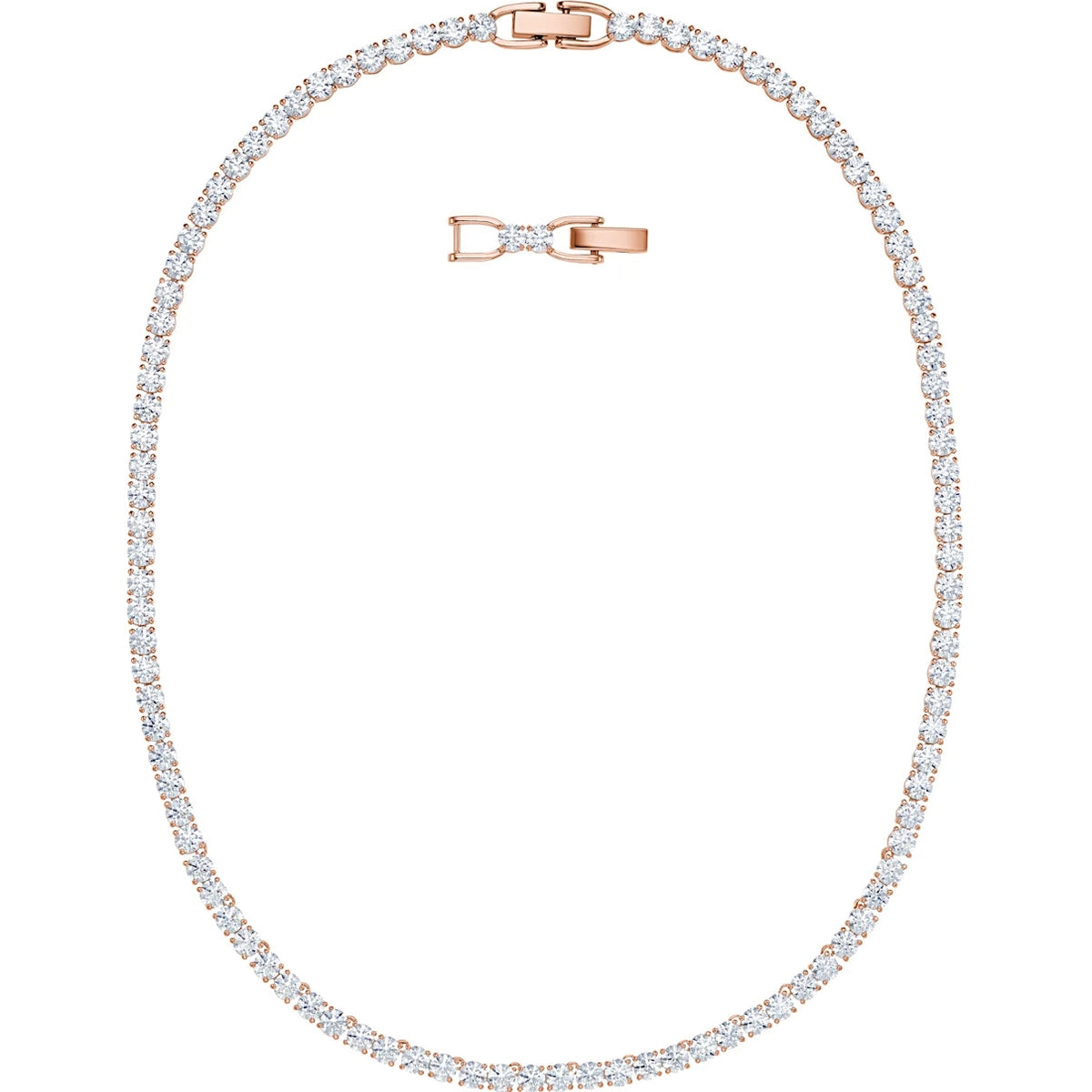 【美品】SWAROVSKI　Tennis Deluxe　ネックレス0705002 美品】SWAROVSKI Tennis Deluxe ネックレス0705002
