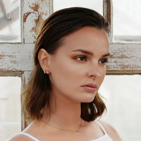 Efva Attling Dolce Vita Princess korvakorut, keltakultaa timanteilla