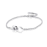 Efva Attling Love knot rannekoru, hopeaa