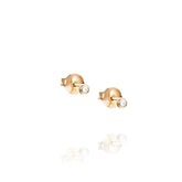 Efva Attling My first diamond studs korvakorut, keltakultaa timanteilla