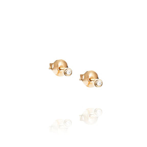 Efva Attling My first diamond studs korvakorut, keltakultaa timanteilla