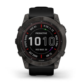 Garmin Fenix 7X Sapphire Solar 51 mm hiilenharmaa ja musta, multisport-GPS-kello 010-02541-11