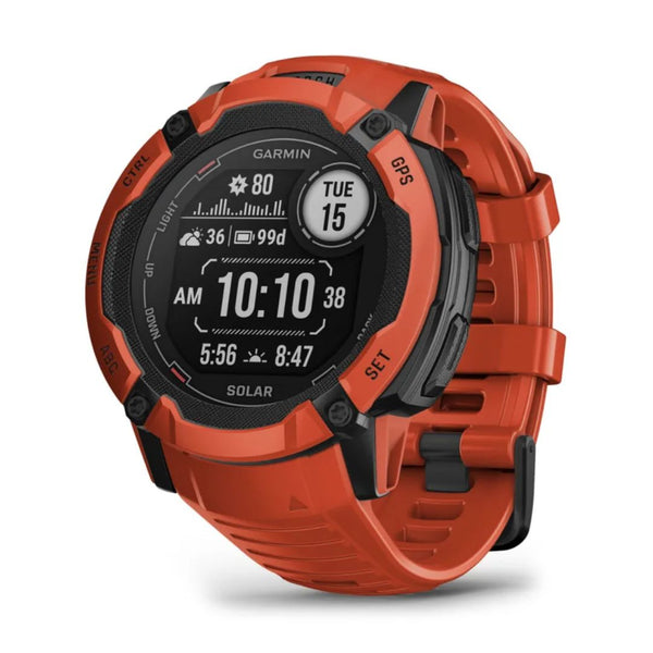 Garmin Instinct 2X Solar Flame Red GPS Smart Watch 010 02805 01