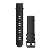 Garmin QuickFit 22mm ranneke, Aito Horween musta nahkahihna 010-12738-19 - Garmin - Laatukoru