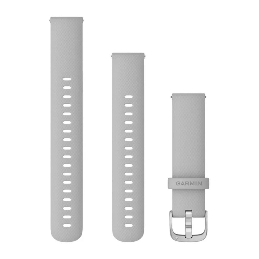 GARMIN GPSナビ ホワイト シリコンストラップ Garmin Quick Release Silicone Strap 18mm, Mist Grey, 010-12932-0C