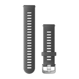 Garmin Quick release -silikoniranneke 20mm, pikakiinnitys, tummanharmaa, 010-11251-9S