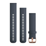 Garmin siniharmaa Quick release -silikoniranneke 20mm, pikakiinnitys, 010-12561-11