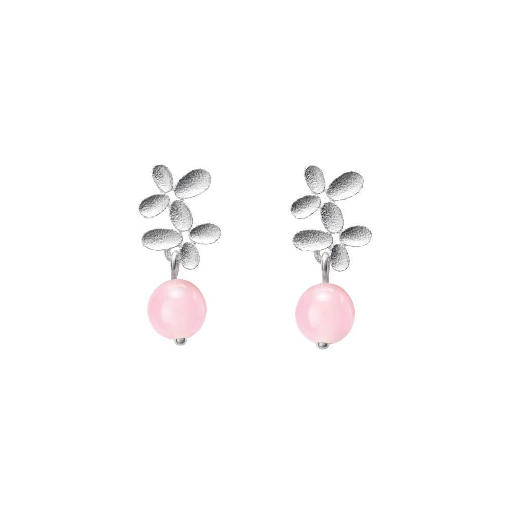 Kalevala Pink Ribbon 2021 earrings, silver, Kalevala Modern