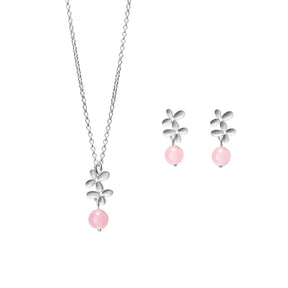 Kalevala Pink Ribbon 2021 pendant and earrings gift set, Kalevala Modern