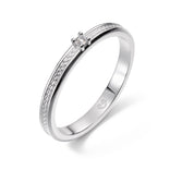 Kalevala Ikiaikainen sormus, 14K valkokultaa, 0,02ct, Kalevala Love, 541000111D