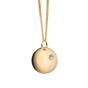 Godparents of Children's Hospitals pendant with diamond, yellow gold