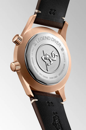 Longines Legend Diver Bronze L3.774.1.50.2 rannekello - Longines - Laatukoru