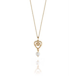 Lumoava Helmi kultainen riipus makean veden helmellä