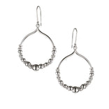 Lumoava Milky Way hanging earrings, silver