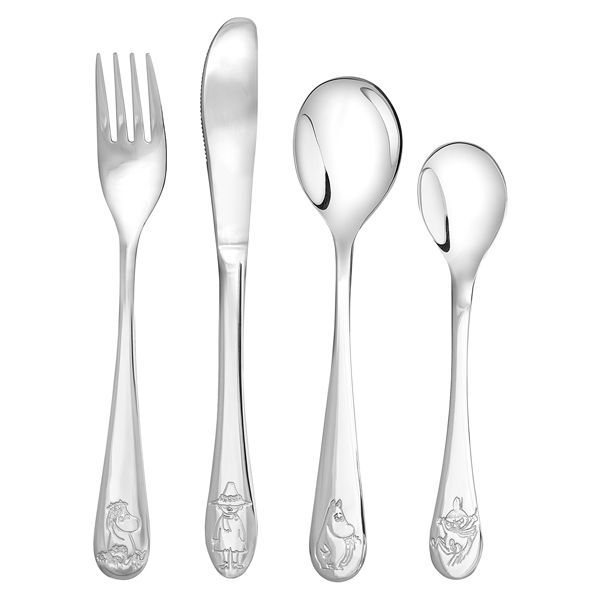 Moomin Cutlery Children Set Friends Forever – Stainless Steel 4-Piece Set main image 0