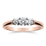 Silván Charlotte timanttisormus 0,34ct, 14K valko- ja rosekultaa, Silván vihkisormukset