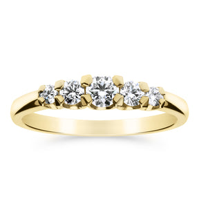 Silván Charlotte timanttisormus 0,42ct, 14K keltakultaa, Silván vihkisormukset