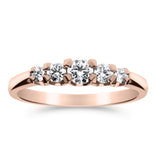 Silván Charlotte timanttisormus 0,42ct, 14K rosekultaa, Silván vihkisormukset