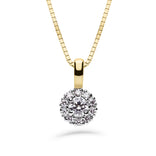 Silván Lauriel timanttiriipus 0,23ct, 14K valko- ja keltakultaa, Silván timanttikorut