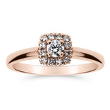 Silván Rosalie halosormus 0,23ct, 14K rosekultaa, Silván vihkisormukset