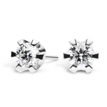 Silván Solitaire timanttikorvakorut 0,90ct, 14K valkokultaa, Silván timanttikorut