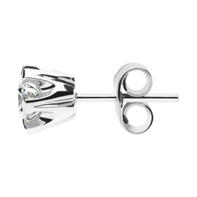 Silván Solitaire timanttikorvakorut 0,90ct, 14K valkokultaa, Silván timanttikorut