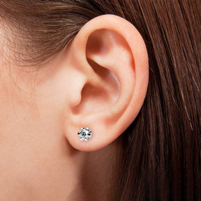 Silván Solitaire timanttikorvakorut 0,80ct, 14K valkokultaa, Silván timanttikorut