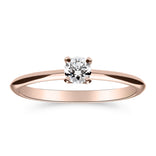 Silván Solitaire timanttisormus 0,20ct, 14K rosekultaa, Silván vihkisormukset