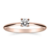Silván Solitaire timanttisormus 0,20ct, 14K rosekultaa, Silván vihkisormukset