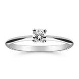 Silván Solitaire timanttisormus 0,20ct, 14K valkokultaa, Silván vihkisormukset