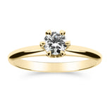 Silván Solitaire timanttisormus 0,40ct, 14K keltakultaa, Silván vihkisormukset