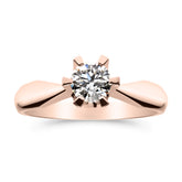 Silván Solitaire timanttisormus 0,50ct, 14K rosekultaa, Silván vihkisormukset