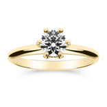 Silván Solitaire timanttisormus 0,70ct, 14K keltakultaa, Silván vihkisormukset