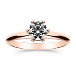 Silván Solitaire timanttisormus 0,70ct, 14K rosekultaa, Silván vihkisormukset