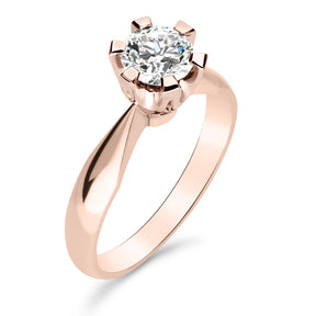 Silván Solitaire timanttisormus 0,70ct, 14K rosekultaa, Silván vihkisormukset