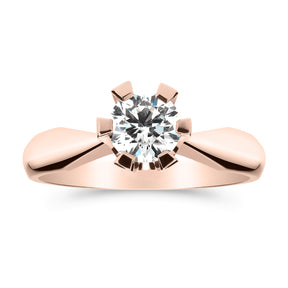 Silván Solitaire timanttisormus 0,70ct, 14K rosekultaa, Silván vihkisormukset