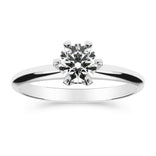 Silván Solitaire timanttisormus 0,70ct, 14K valkokultaa, Silván vihkisormukset