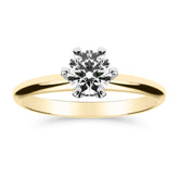 Silván Solitaire timanttisormus 0,70ct, 14K valko- ja keltakultaa, Silván vihkisormukset