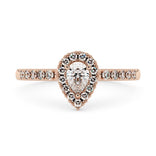 Silván timanttisormus 0,39ct, 14K rosekultaa, Silván vihkisormukset
